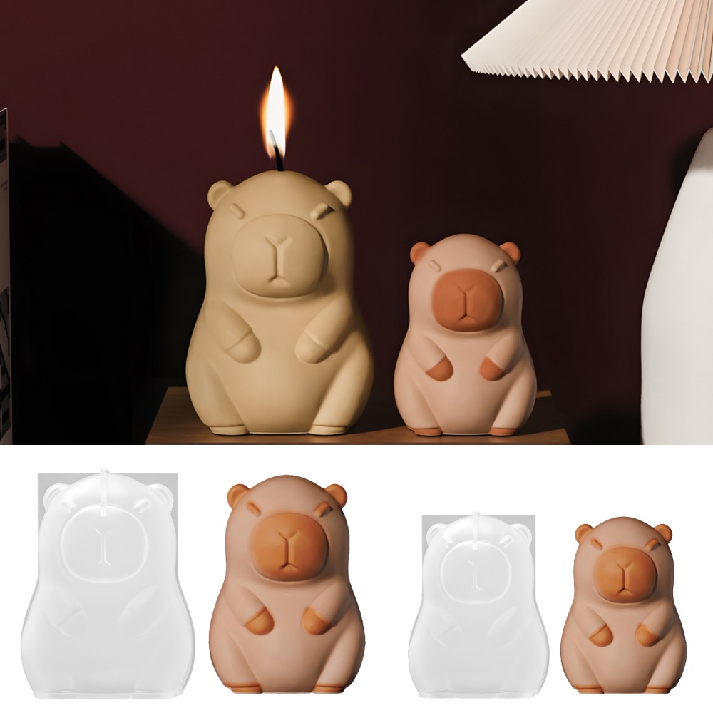 Candle Supplies Tins - Standing Capybara Scent Candle Silicone Mold