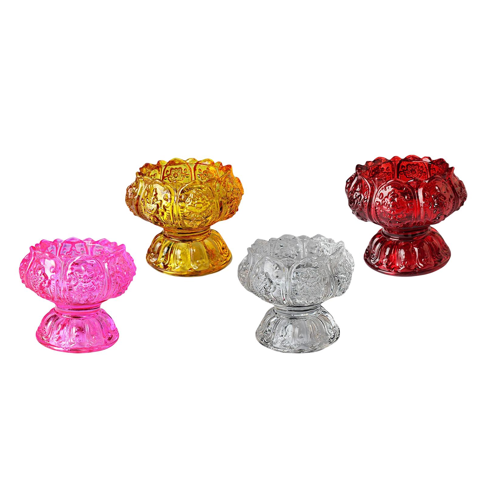 Candle Glass Supplies - Tea Light Holder for Buddhist Supplies