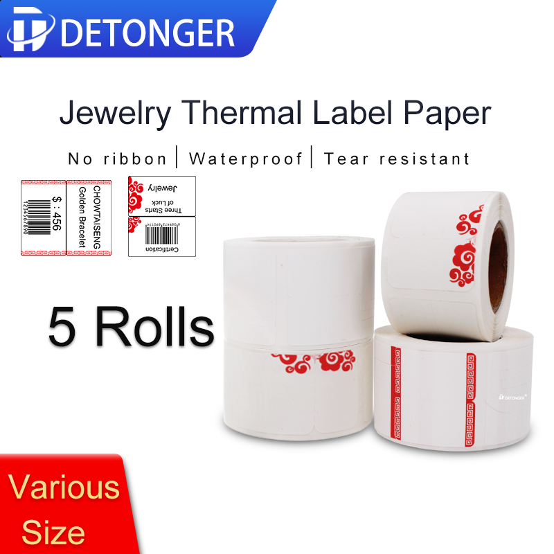 Sticker Label Template - DETONGER Nhiệt Jelwery Nhãn Giấy 5
