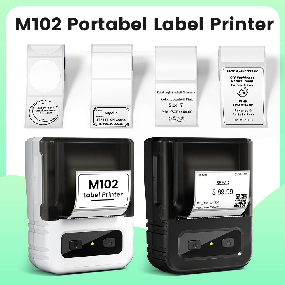 Sticker Label Template - Mini Label Printer 20-50mm Shipping Barcode