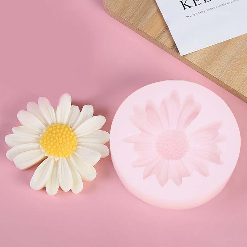 Candle Supplies Tins - DIY Candle Silicone Mold Daisy Chamomile