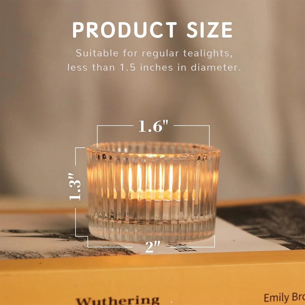 6/12pcs Clear Tealight Candle  - đánh giá và giá Candle Glass Supplies
