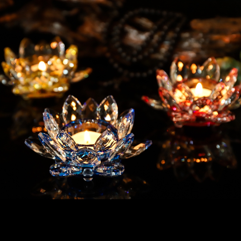 Handcrafts Crystal Lotus Flowe - đánh giá và giá Candle Glass Supplies