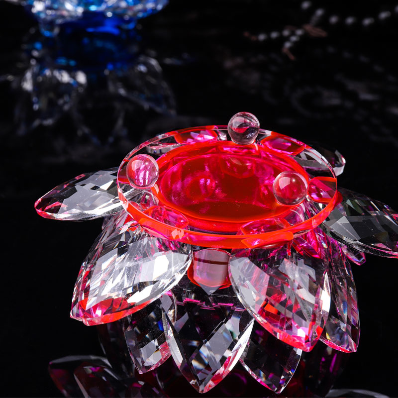 Handcrafts Crystal Lotus Flowe - đánh giá và giá Candle Glass Supplies