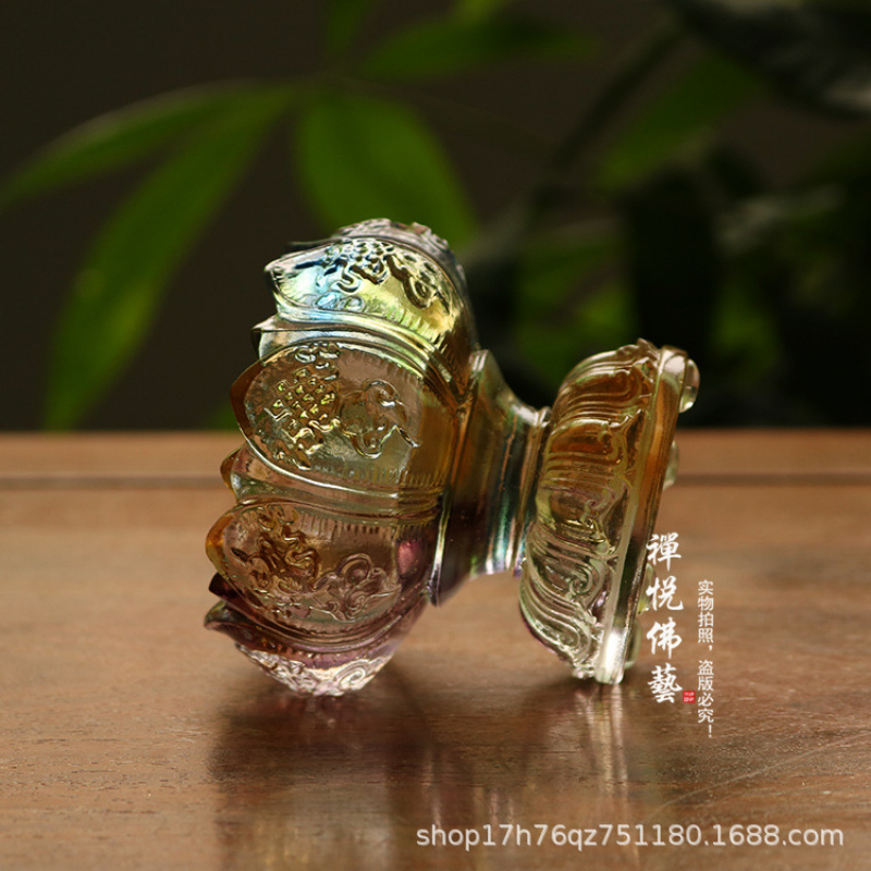 Glass Wealth Lotus Eight Auspi - đánh giá và giá Candle Glass Supplies
