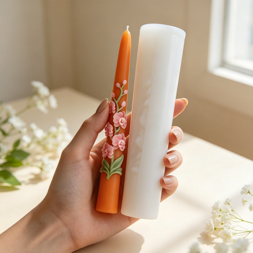 Long Pole Flower Taper Candle  - đánh giá và giá Candle Supplies Tins