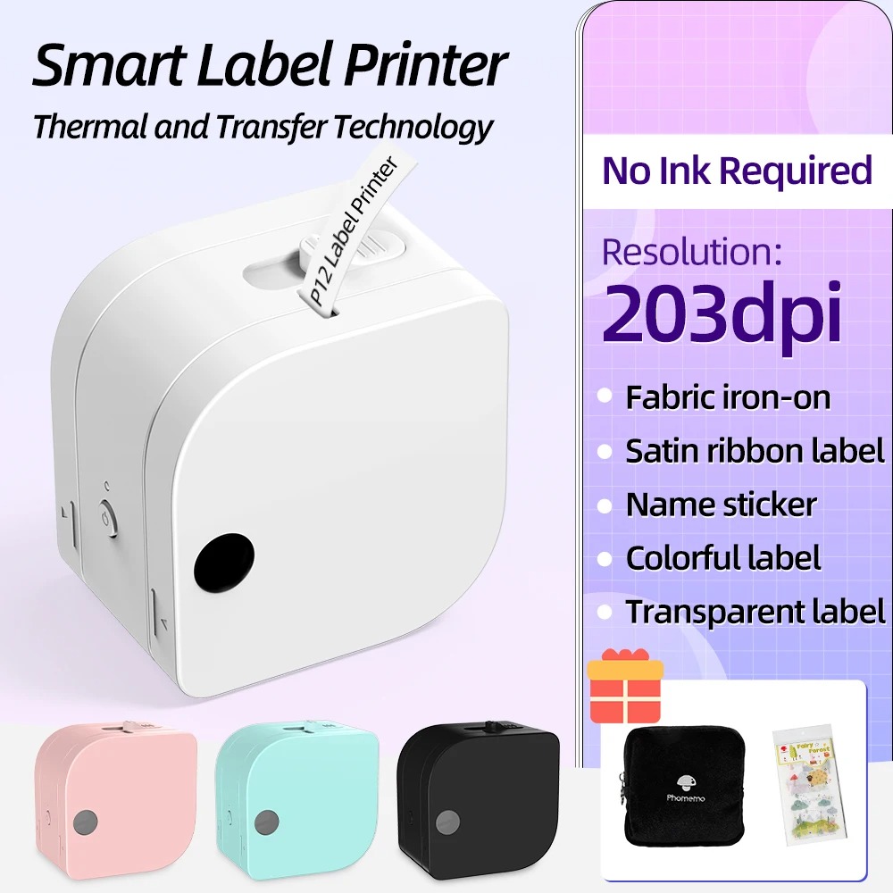 P12 Mini Label Maker Machine w - đánh giá và giá Sticker Label Template