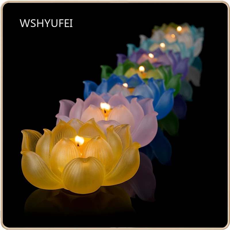 Glass Lotus Candlestick Househ - đánh giá và giá Candle Glass Supplies