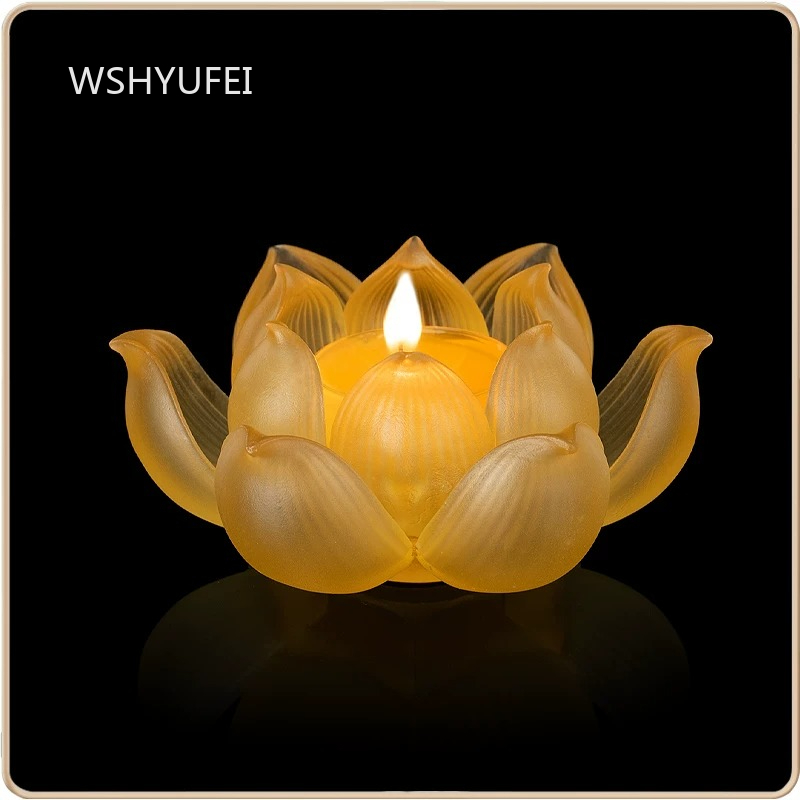 Glass Lotus Candlestick Househ - đánh giá và giá Candle Glass Supplies