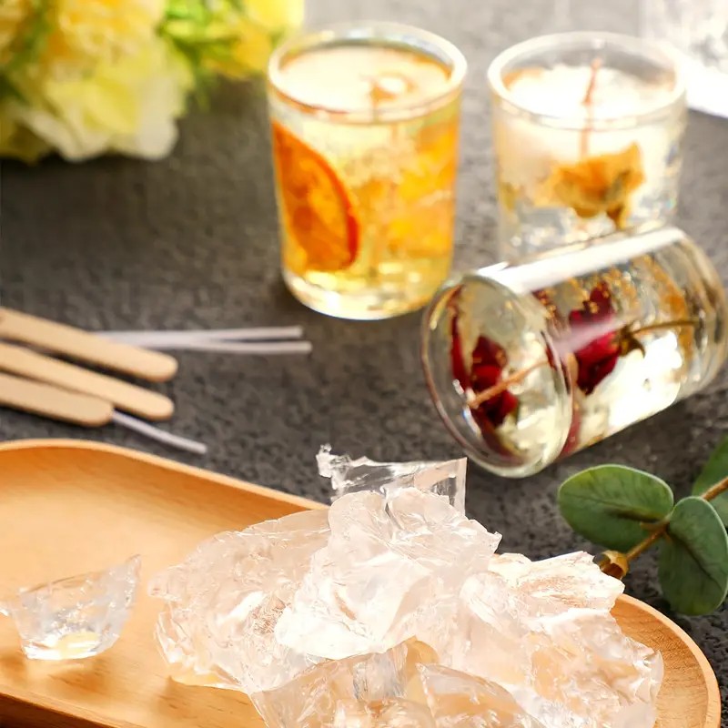 Transparent Crystal Wax, Jelly - đánh giá và giá Candle Supplies Tins