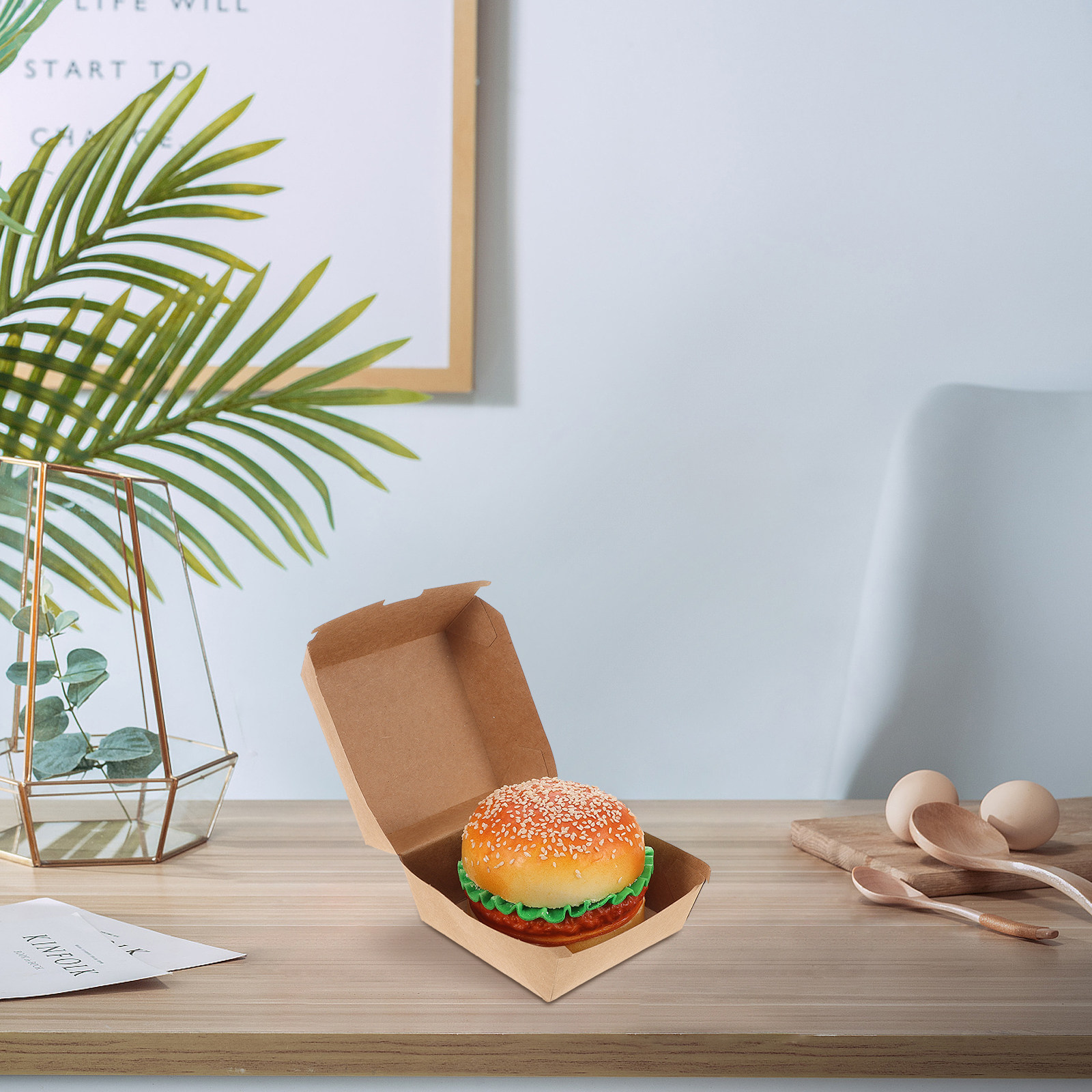 30Pcs Burger Boxes Kraft Paper - đánh giá và giá Kraft Paper Box