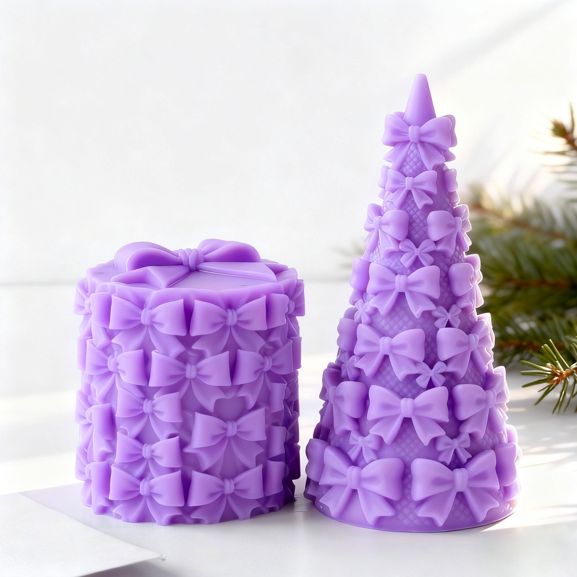 3D Bow Tie Christmas Tree Gift - đánh giá và giá Candle Supplies Tins