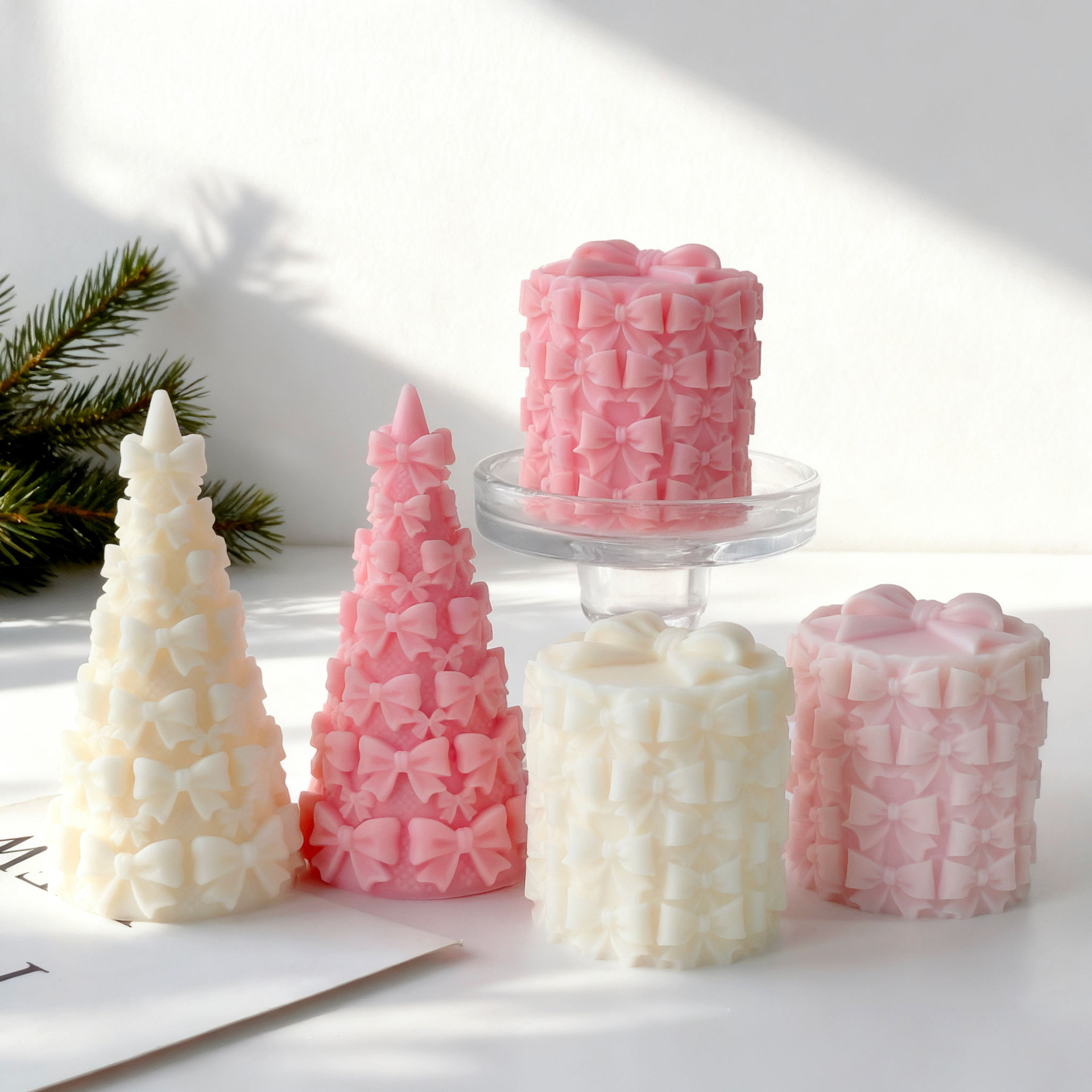 3D Bow Tie Christmas Tree Gift - đánh giá và giá Candle Supplies Tins