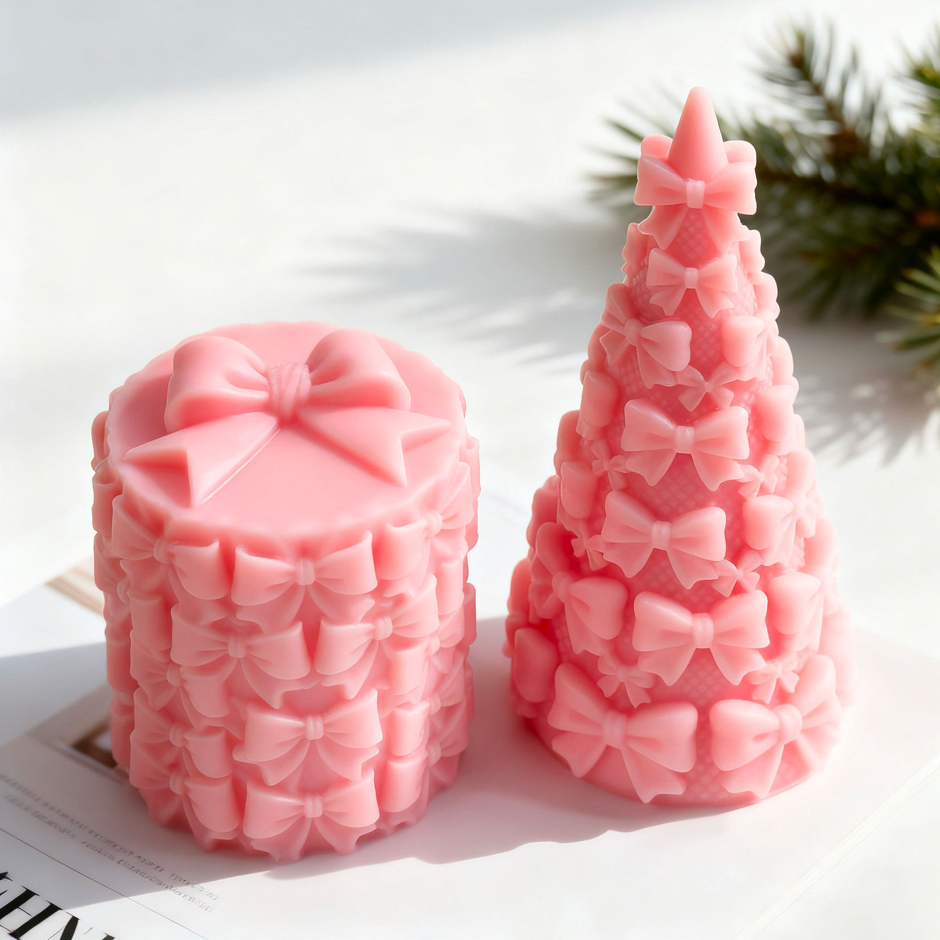 3D Bow Tie Christmas Tree Gift - đánh giá và giá Candle Supplies Tins