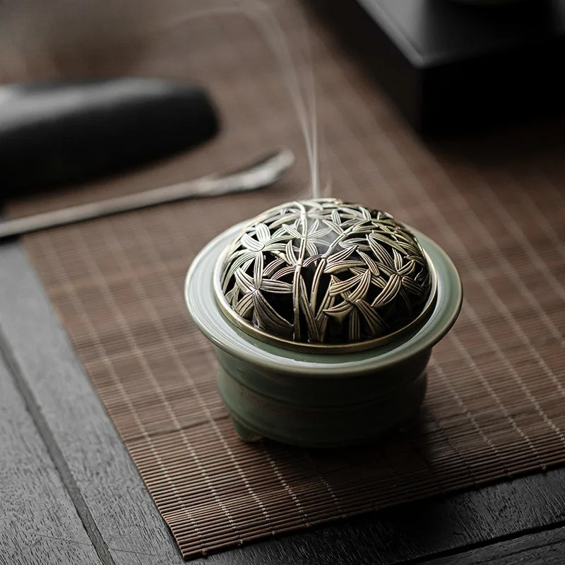Yue Kiln Celadon Incense Holde - đánh giá và giá Candle Glass Supplies