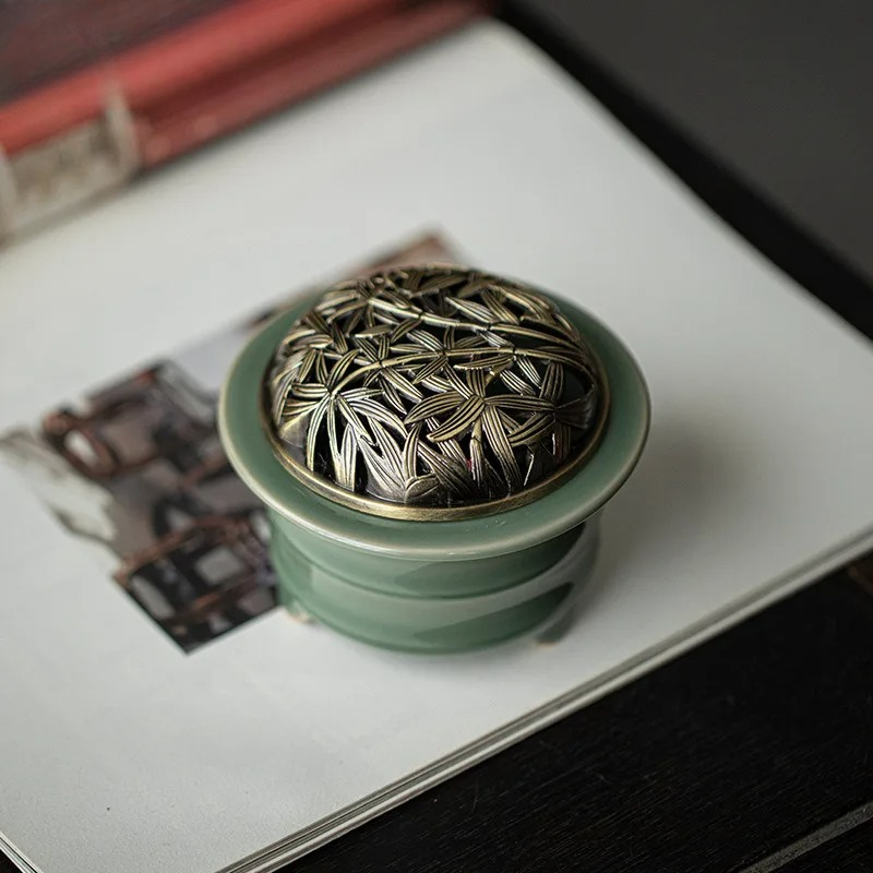 Yue Kiln Celadon Incense Holde - đánh giá và giá Candle Glass Supplies