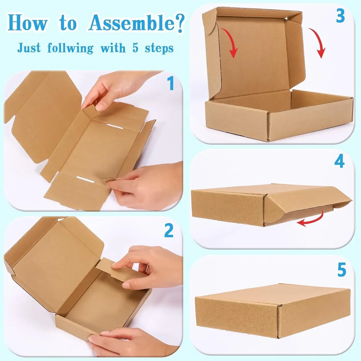 10/20PCS Corrugated Box Mailer - đánh giá và giá Kraft Paper Box