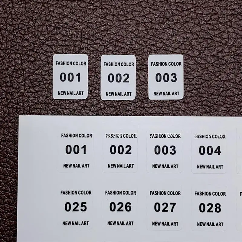 NO.1-240 Nail Polish Number St - đánh giá và giá Sticker Label Template