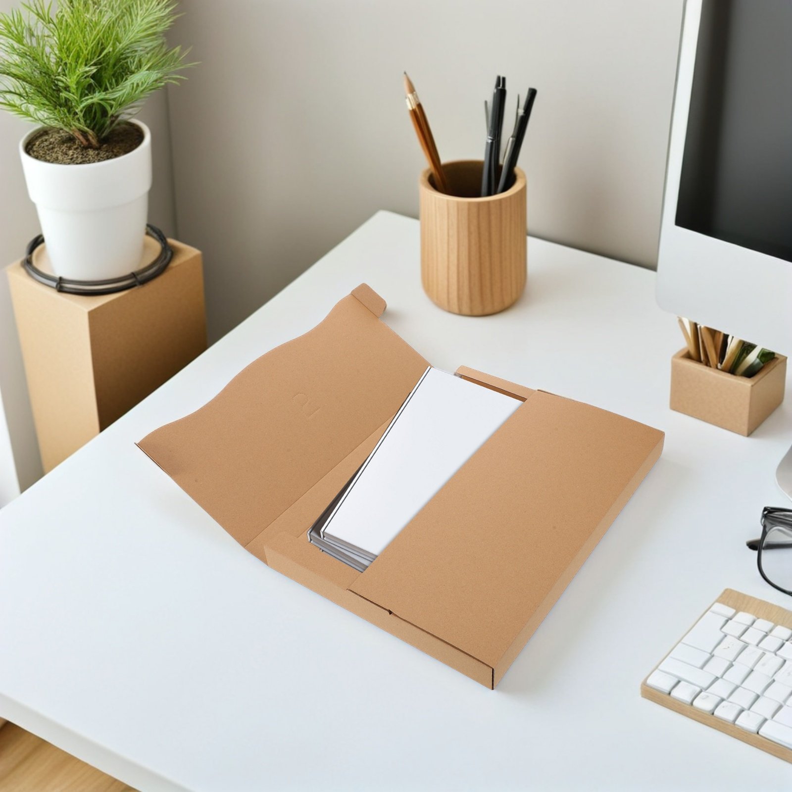 20Pcs Kraft Paper Mailing Boxe - đánh giá và giá Kraft Paper Box