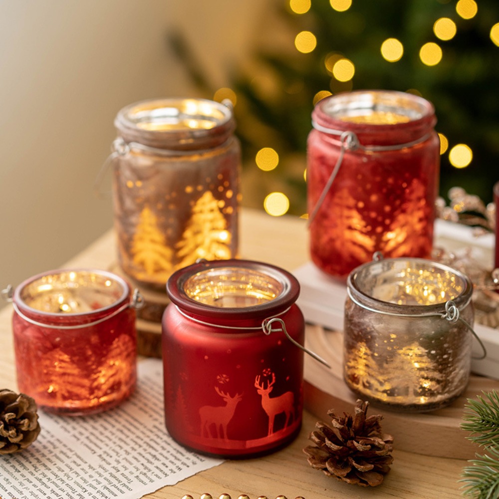 Christmas Electroplated Glass  - đánh giá và giá Candle Glass Supplies