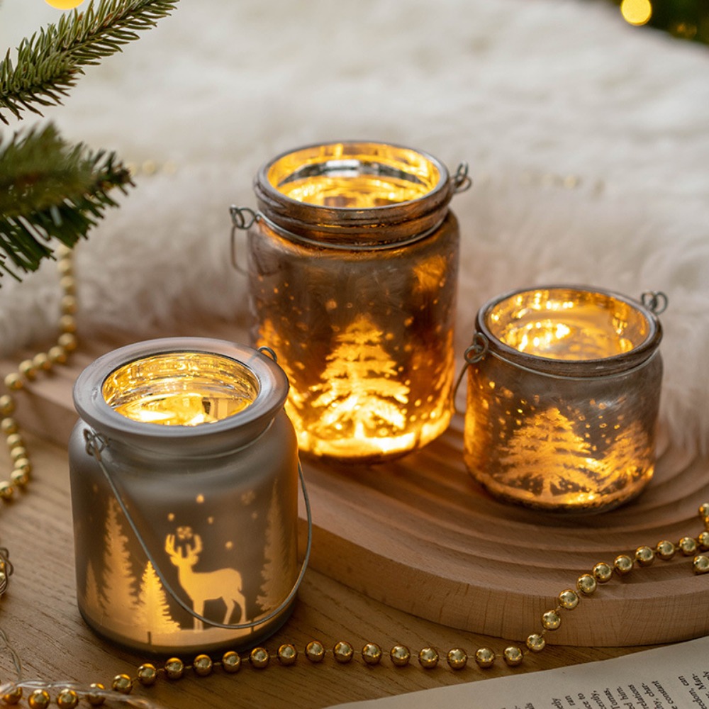 Christmas Electroplated Glass  - đánh giá và giá Candle Glass Supplies