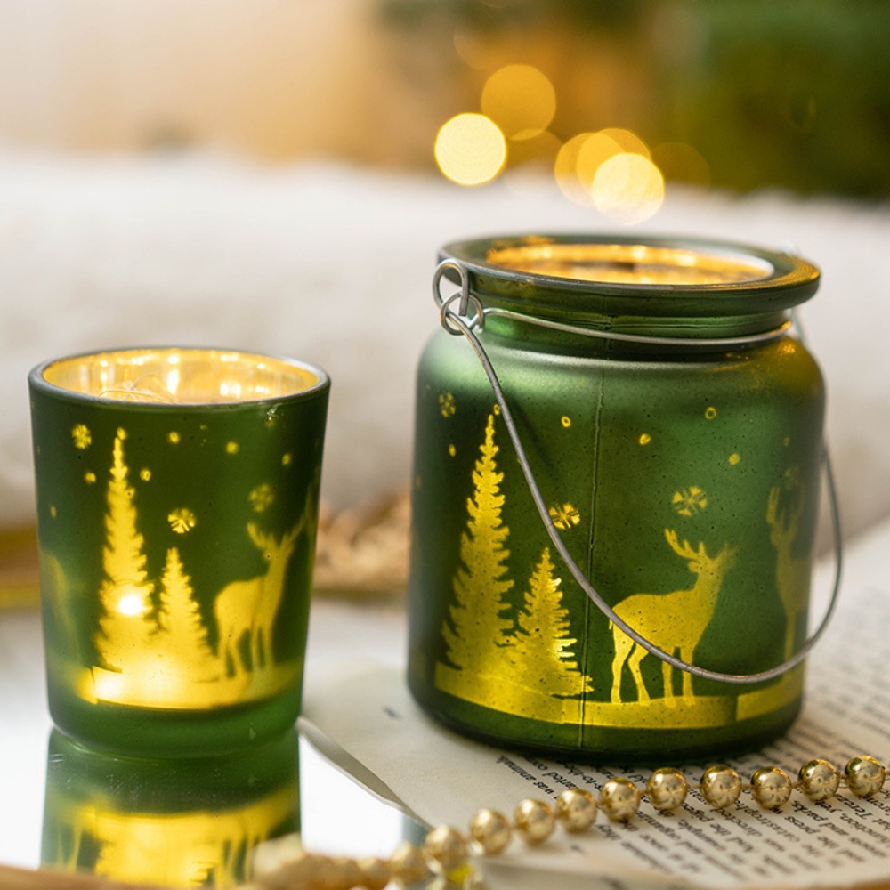 Christmas Electroplated Glass  - đánh giá và giá Candle Glass Supplies
