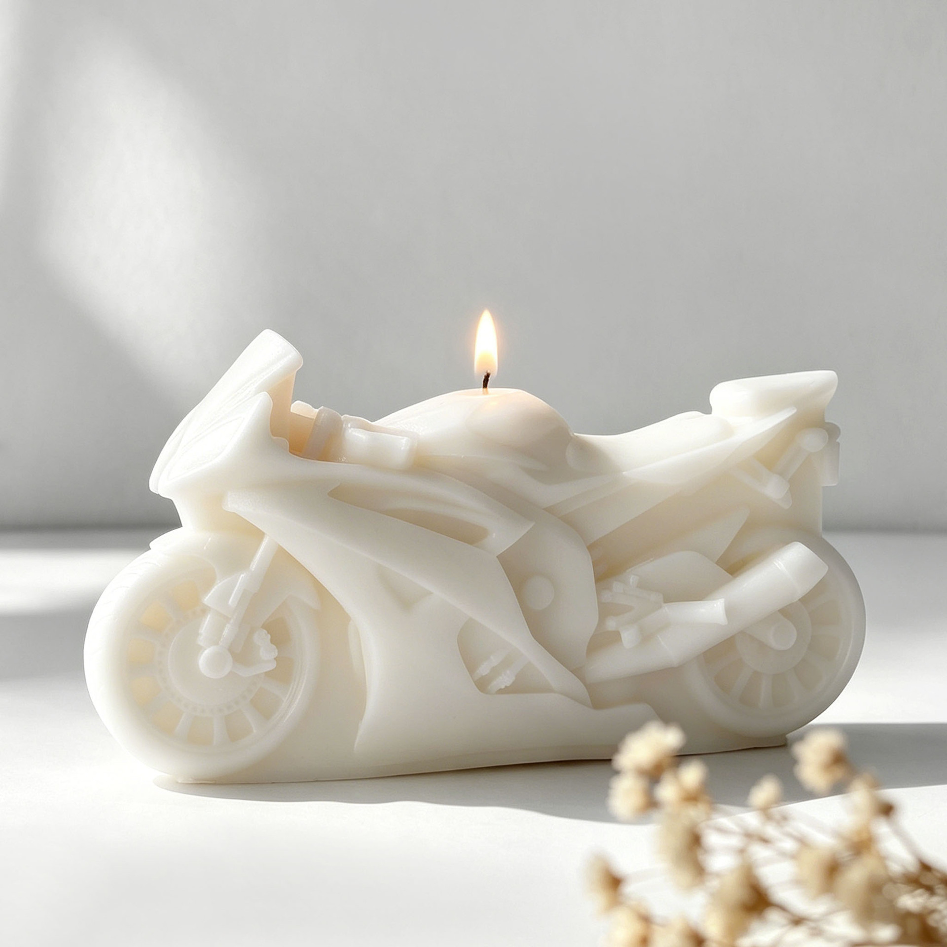 Motorcycle Design Candle Silic - đánh giá và giá Candle Supplies Tins
