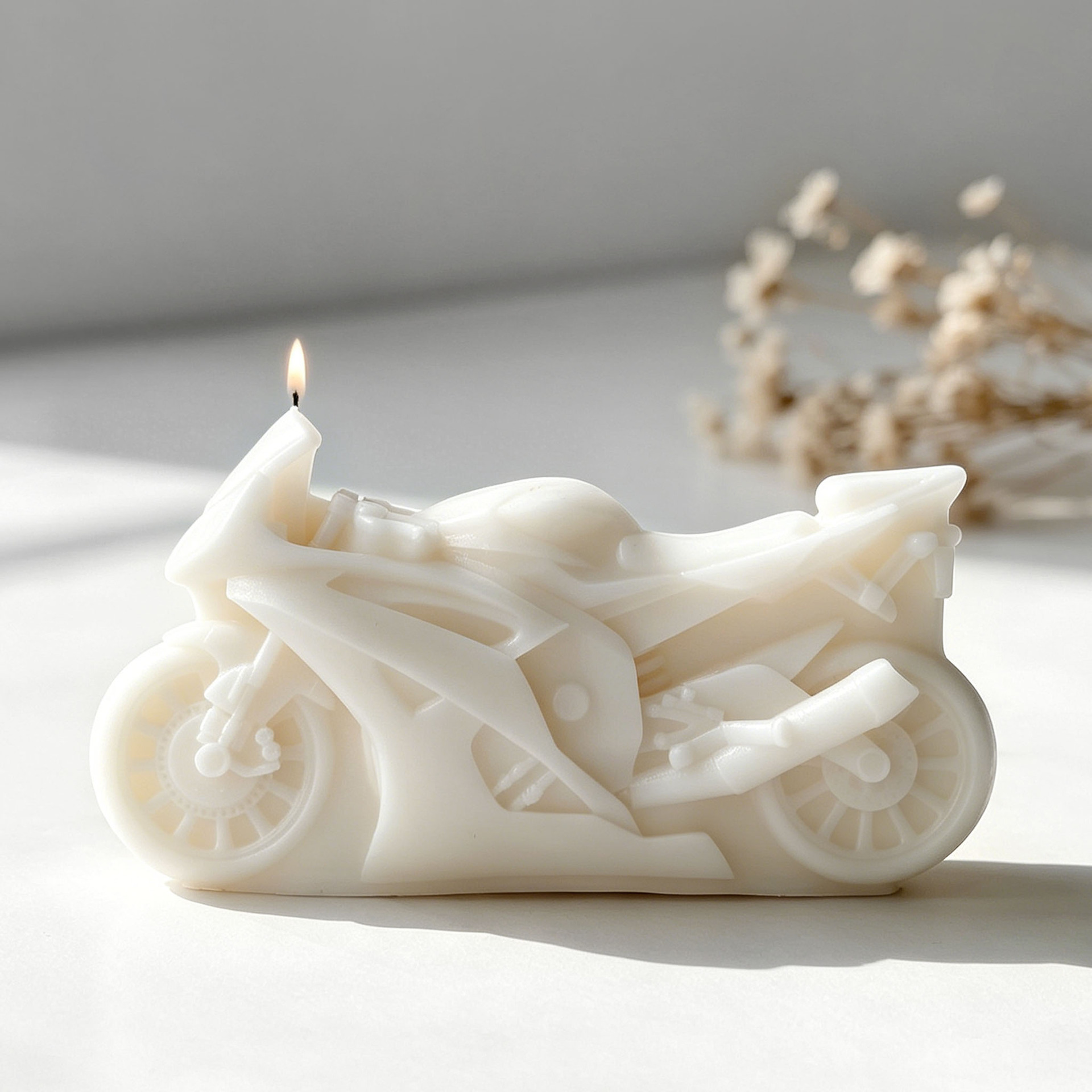 Motorcycle Design Candle Silic - đánh giá và giá Candle Supplies Tins