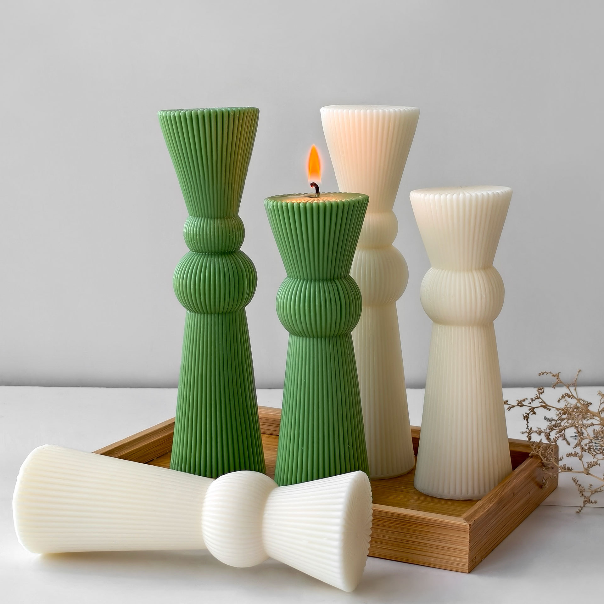 DIY Long Rod Striped Pillar Ca - đánh giá và giá Candle Supplies Tins